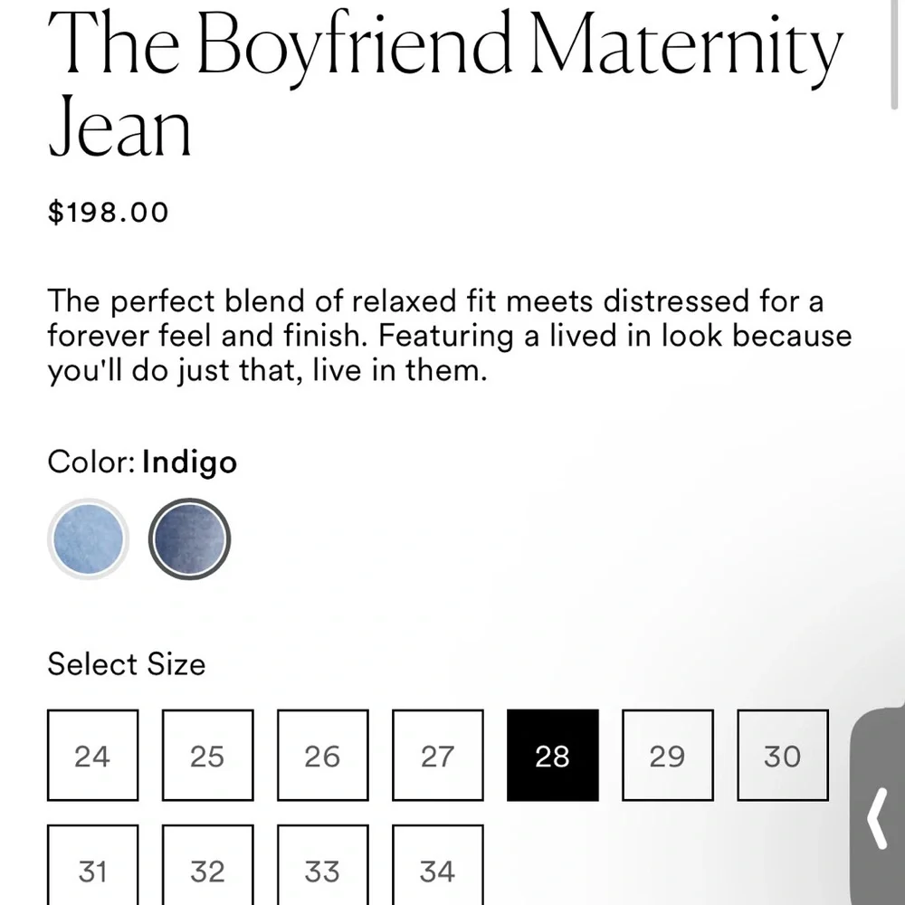 NWOT Hatch the boyfriend Jean - Picture 4 of 4